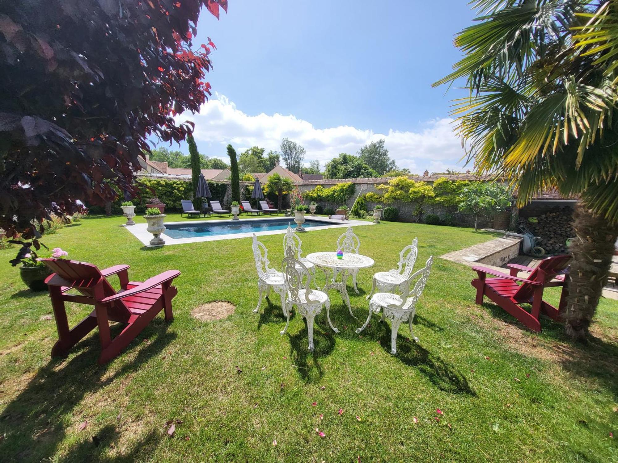 Bed and Breakfast Les Glycines Ury Esterno foto
